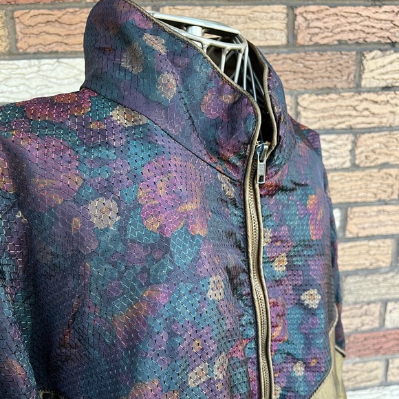 GORGEOUS VTG purple and gold windbreaker bomber - Picture 2 of 6